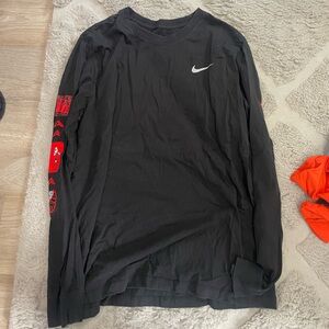 Nike Black Long Sleeve with Red Accents